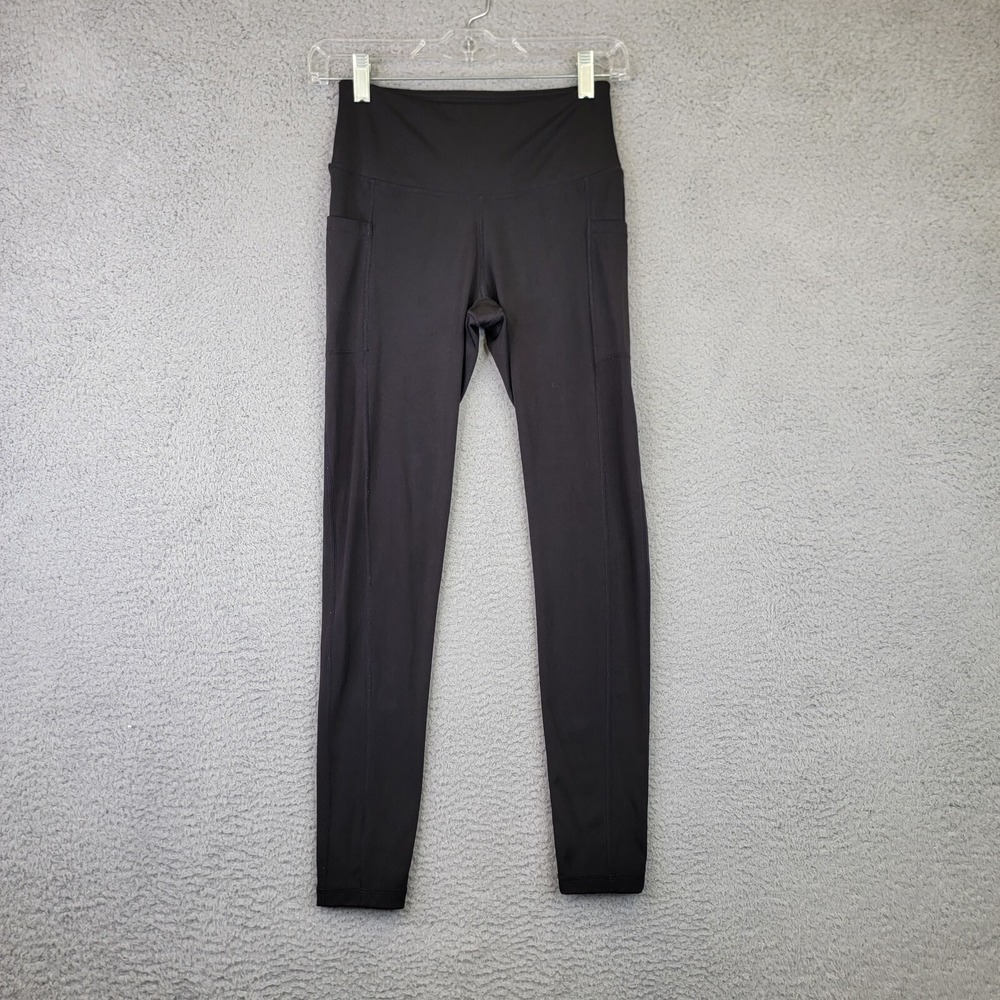 TSLA Leggings Lot Women's Small Black Yoga Pants Pockets Compression Slimming‎